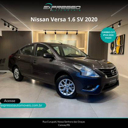 NISSAN VERSA 1.6 16V FLEXSTART SV 4P XTRONIC